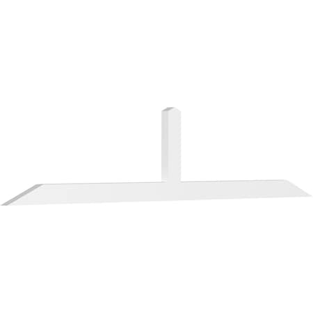 Ekena Millwork Portland Architectural Grade PVC Gable Bracket, 96"W x 20"H x 2"D x 4"F, 5/12 Pitch GBP096X20X0204POR00